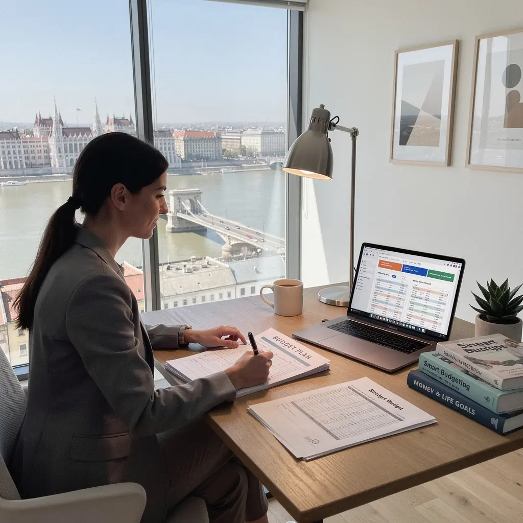 Kép egy pénzügyi szakértőről, aki tanácsokat ad a költségvetés készítéséhez